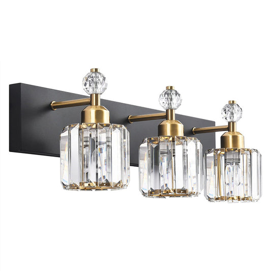 American Style Crystal Vanity Lighting for Bathroom Mirrors, Luxury Modern Wall Light Fixtures for Elegant Bathroom Decoration, Hollywood Vanity Illumination, Dressing Room Mirrors, Bedroom Makeup Stations, Contemporary Interior Design, and Premium Home L