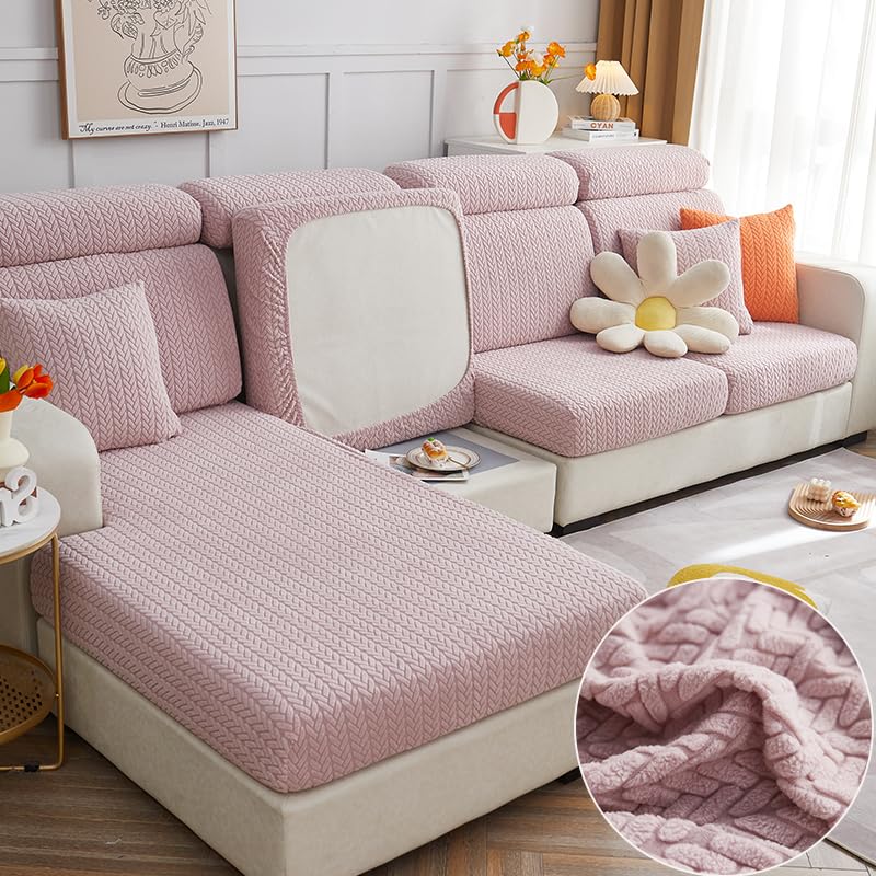 Disayu Magic Sofa Covers Sectional Couch Covers Sofa Covers Washable 2024 New Couch Cushion Covers Soothing Home Sofa Covers Sofa Hero Covers Stretch Slipcovers (PinkPillow Cover)