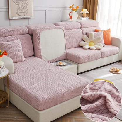 Disayu Magic Sofa Covers Sectional Couch Covers Sofa Covers Washable 2024 New Couch Cushion Covers Soothing Home Sofa Covers Sofa Hero Covers Stretch Slipcovers (PinkPillow Cover)