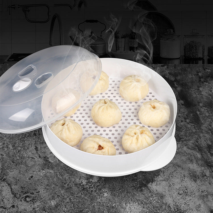 Microwave Rice Steamer Container with Multi-Layer Design
