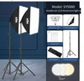50x70CM Softbox Lighting Kit with 2m Adjustable Tripod and 85W Mushroom Light Bulb