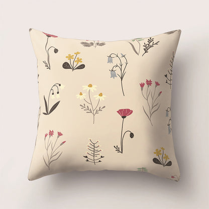 Tropical Rainforest Leaf Animal Print Cushion Cover