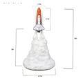 3D Printed Rocket Space Shuttle Lamp and Night Light, Creative Astronaut-Themed LED Bedroom Lighting Decoration, Unique Space Exploration Table Lamp for Kids' Bedrooms, Gaming Rooms, Study Desks, Modern Home Interiors, and Science Fiction Inspired Decorat