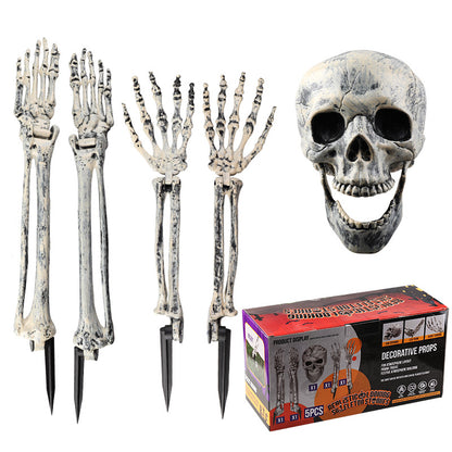 Halloween Skeleton Decoration Set for Garden (3 Pieces)