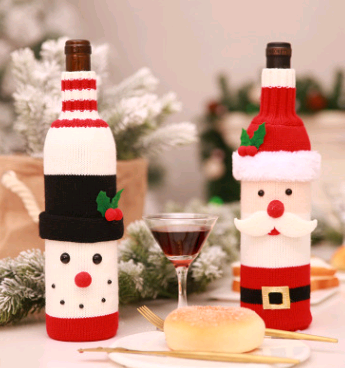 Christmas Wine Bottle Covers