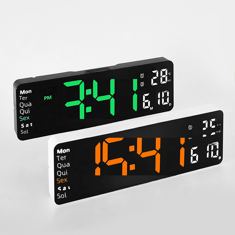 13-Inch Simple Dual-Use Wall Clock with Big Display