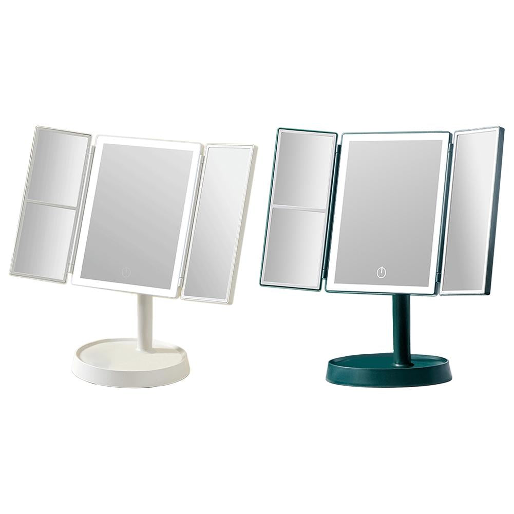 LED Desktop Vanity Mirror with Smart Daylight Lighting