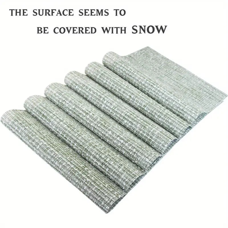 4 PVC Table Mats - Washable, Waterproof, Non-Slip