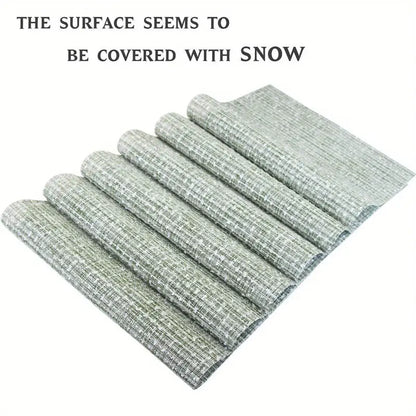 4 PVC Table Mats - Washable, Waterproof, Non-Slip