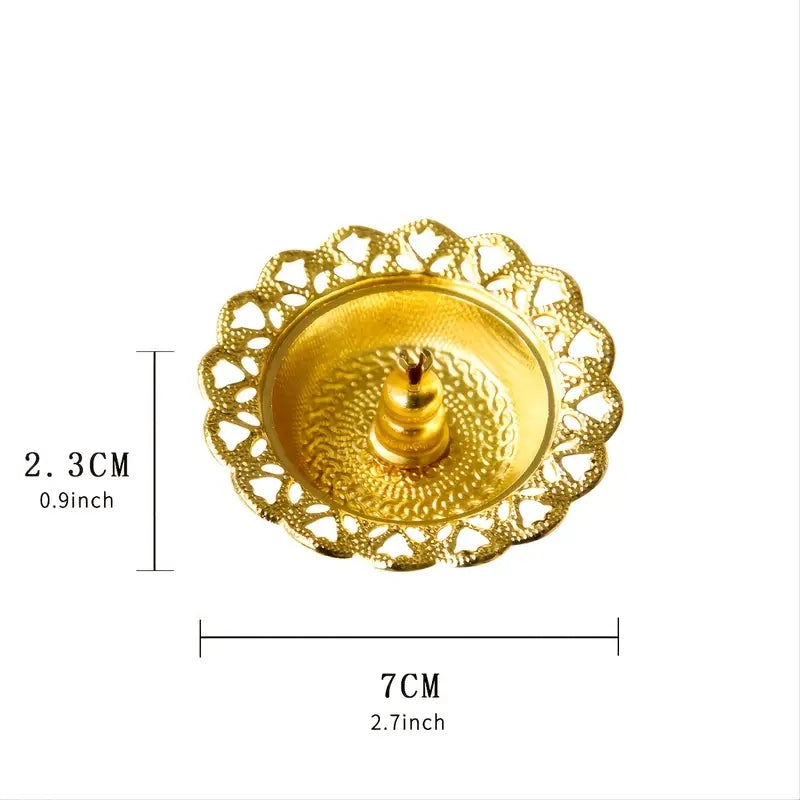 Floral Incense Burner Tray for Aromatic Home Decor