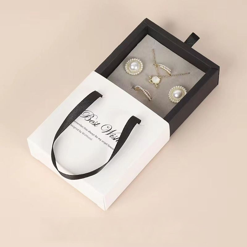 Jewelry Box with Drawer Design for Rings and Earrings