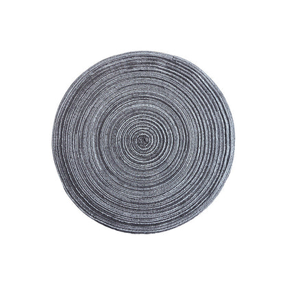 Round Ramie Woven Coaster and Cotton Yarn Placemat