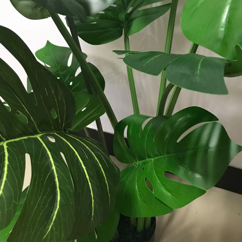 Realistic Green Plant, Monstera Potted Home Decor