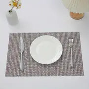 4 PVC Table Mats - Washable, Waterproof, Non-Slip