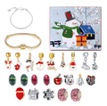 Red Calendar Gift Box Set DIY Bead Blind Box Bracelet