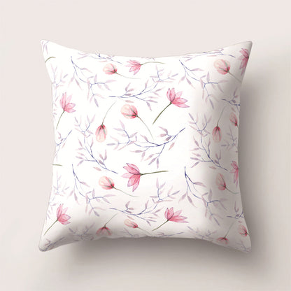 Tropical Rainforest Leaf Animal Print Cushion Cover
