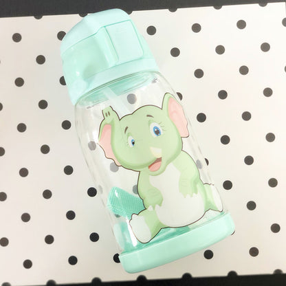New Kids' Water Bottle with Cartoon Design and Strap