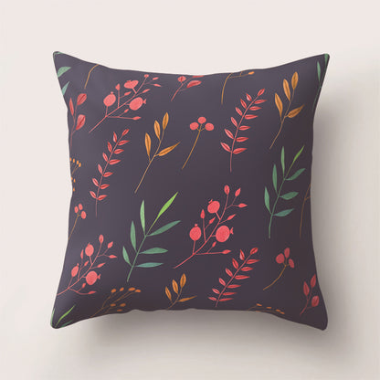 Tropical Rainforest Leaf Animal Print Cushion Cover
