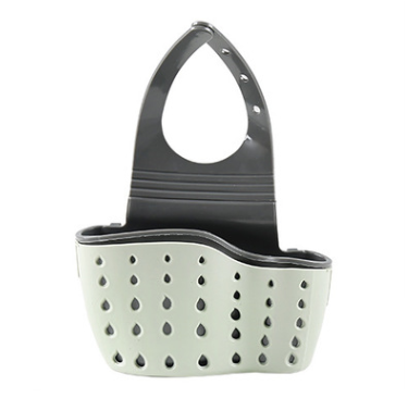 Adjustable Rubber Sink Drainer Basket for Kitchen Storage