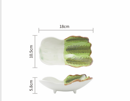 Cute Japanese Ceramic Snack Plates for Home Use