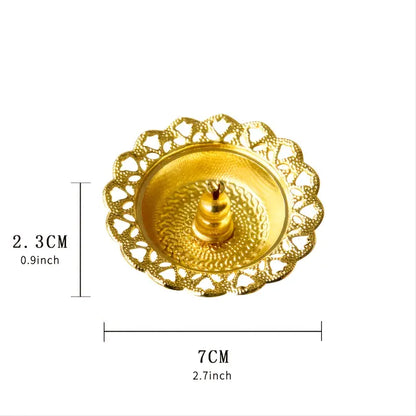 Floral Incense Burner Tray for Aromatic Home Decor