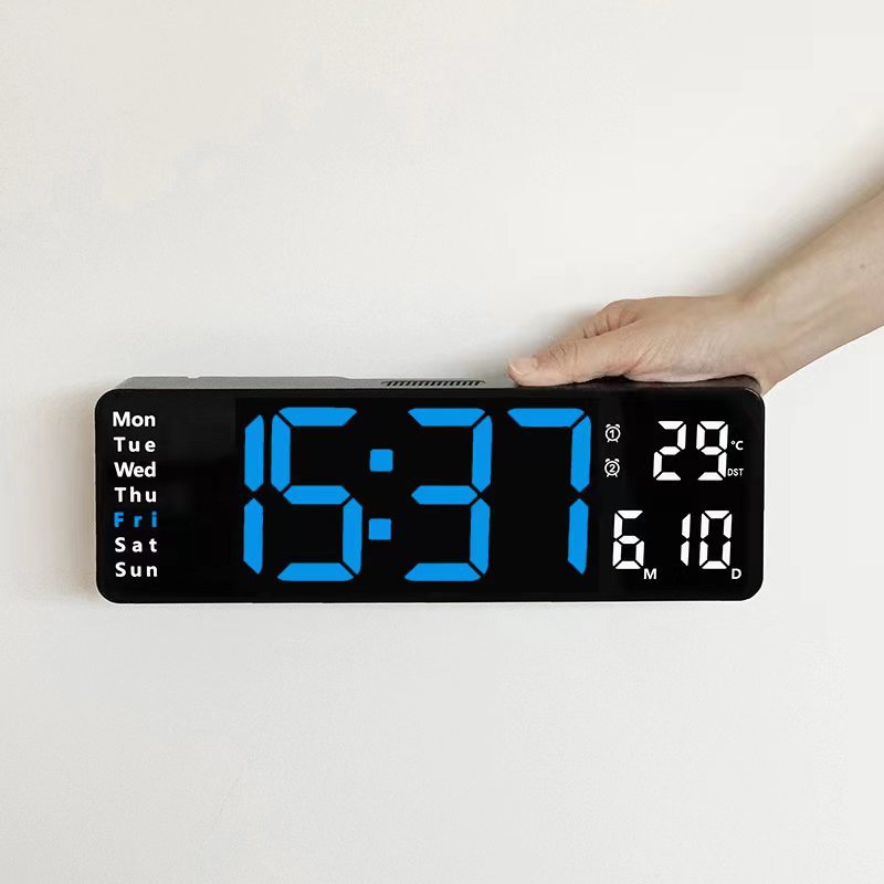 13-Inch Simple Dual-Use Wall Clock with Big Display