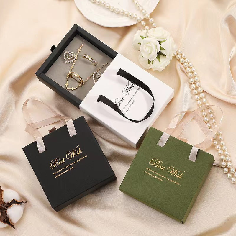 Jewelry Box with Drawer Design for Rings and Earrings