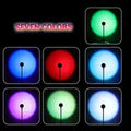 Energy Efficient Sunset Lamp with 7 Color LED Lighting