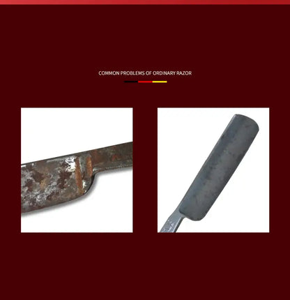High-End Folding Straight Razor for Men’s Shaving