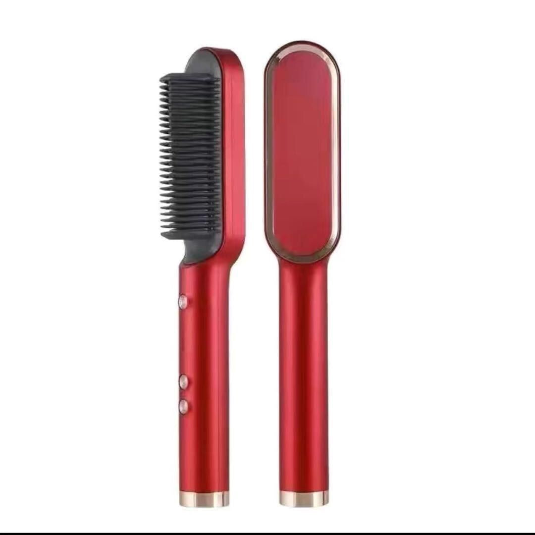 New Ionic Hair Straightening Brush and Curler Combo