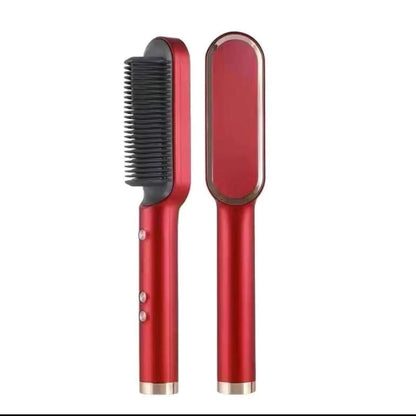 New Ionic Hair Straightening Brush and Curler Combo