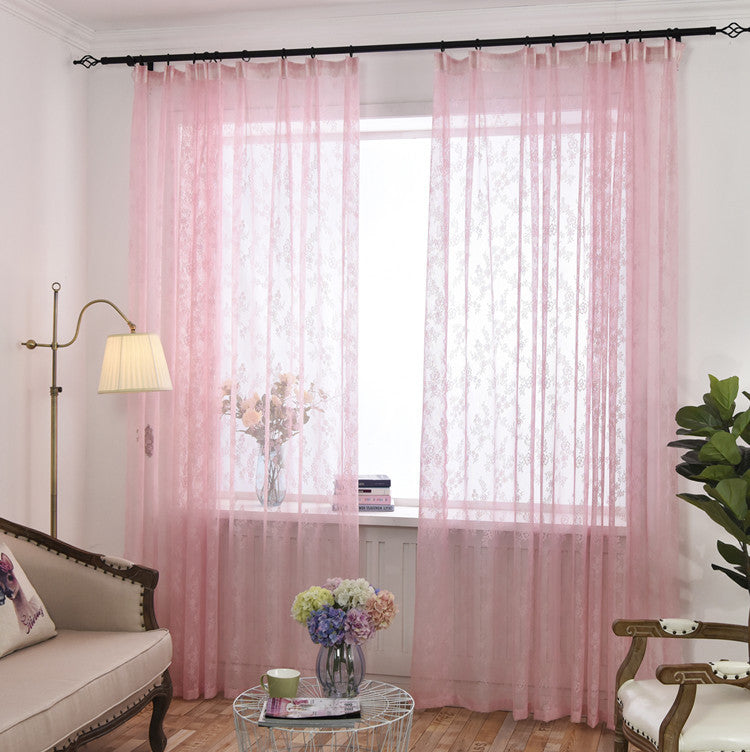 Korean Lace Sheer Curtain with Wave Design (Wholesale)
