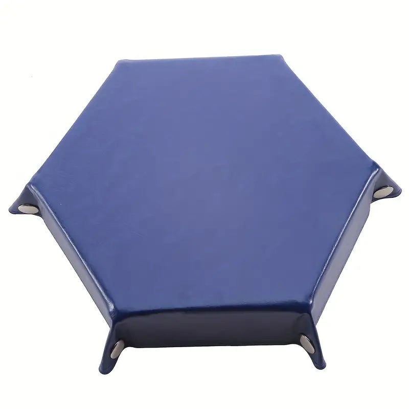 Hexagon Velvet Dice Tray and Foldable Storage Box