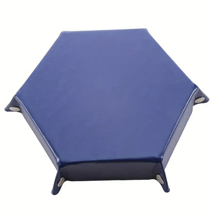 Hexagon Velvet Dice Tray and Foldable Storage Box