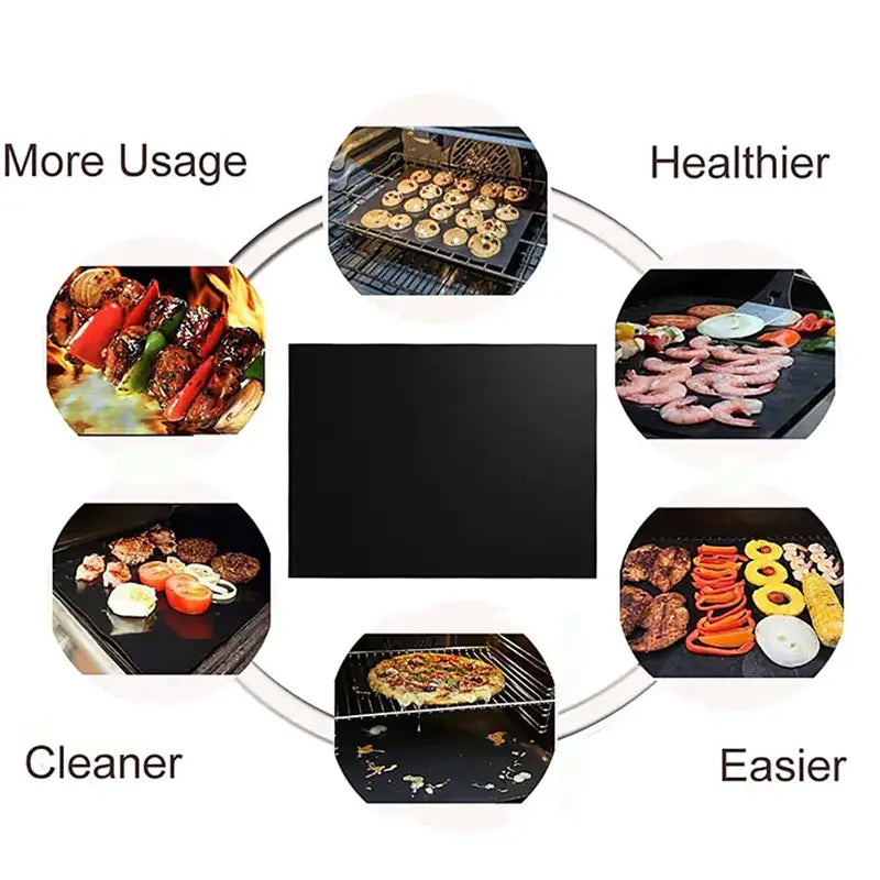 Non-Stick Grill Mat for BBQ and Outdoor Cooking
