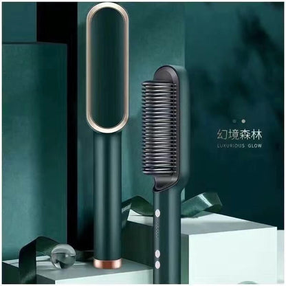 New Ionic Hair Straightening Brush and Curler Combo