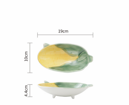 Cute Japanese Ceramic Snack Plates for Home Use
