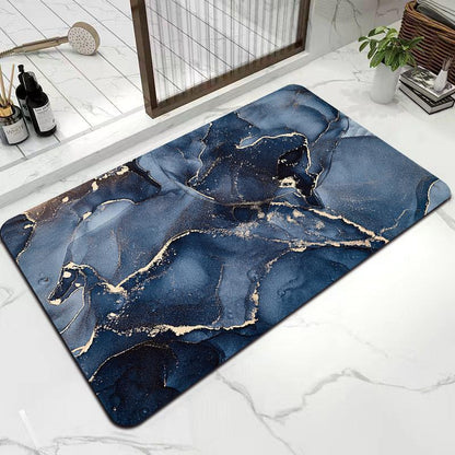 Marble Diatomite Bath Mat - Quick-Dry Non-Slip Mat